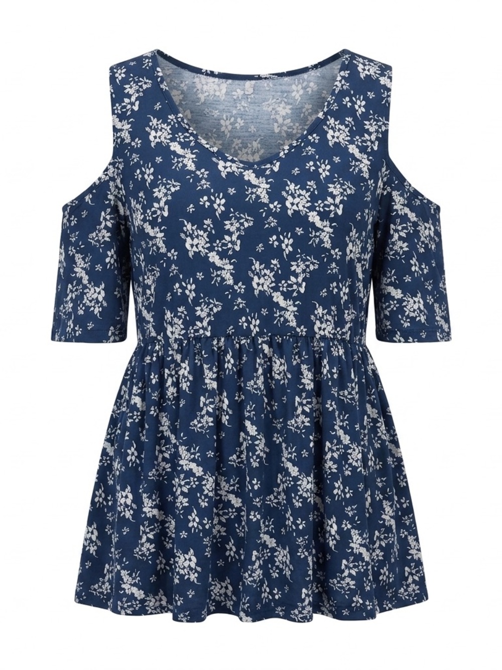 ALLEGRACE 2X Light Blue Satin Top